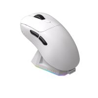 Бездротова ігрова миша AJAZZ AJ179P PAW3395 RGB з магнітною зарядною базою біла